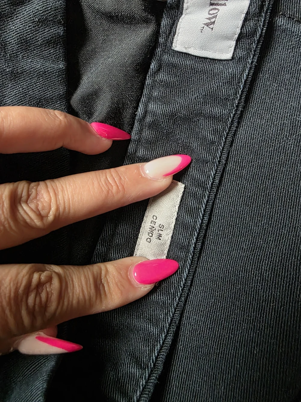 Slim Fit Men's Jeans in Charcoal Gray - Unbranded